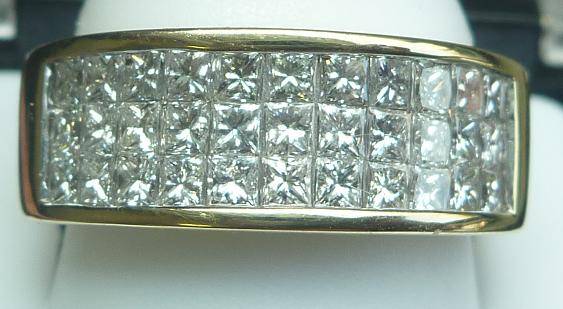 **SPECTACULAR [R78635]** INVISIBLE [VVS] DESIGN [1.70ct] DIAMOND RING [7.465g] YELLOW GOLD -BUY SAFE