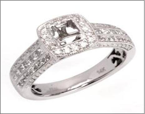 **WOW [R44196]** HIGH QUALITY [1.050ct] DIAMOND RING [5.354g] WHITE GOLD - BUY SAFE