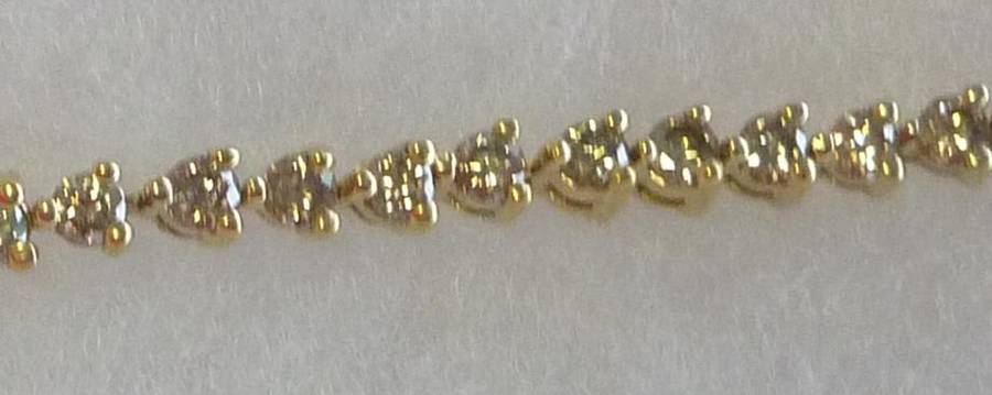**ONCE-OFF DEAL [51283]** DIAMOND [3.600cts] TENNIS BRACELET ROUND CUT [YELLOW GOLD]  - BUY SAFE