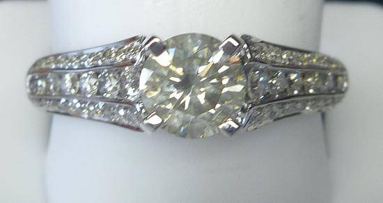**CERTIFIED [R56852]** WOW [1.712ct] DIAMOND RING [0.712ct CENTRE] 14KT WHITE GOLD -BUY SAFE