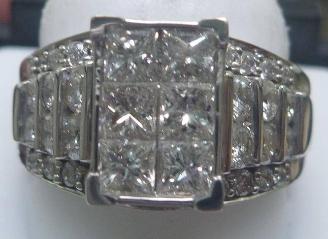 **SPECTACULAR [R85473]** INVISIBLE [VVS] DESIGN [2.350ct] DIAMOND RING [7.446g] WHITE GOLD -BUY SAFE