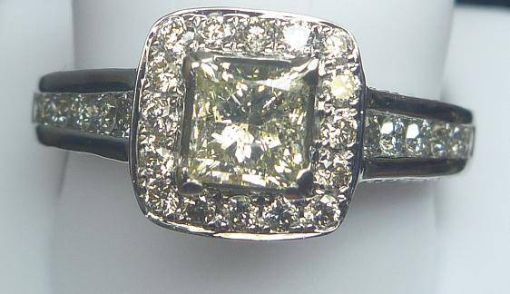 **CERTIFIED [R56852]** WOW [1.610ct] DIAMOND RING [0.610ct CENTRE] 14KT [WHITE GOLD] - BUY SAFE