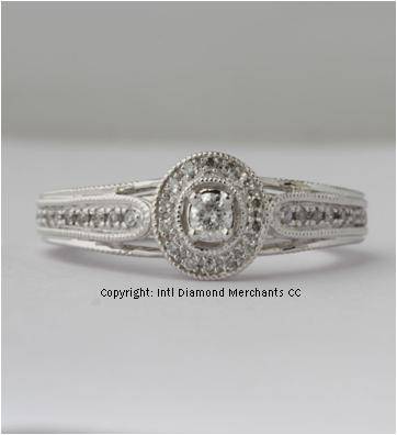 **UNBEATABLE VALUE [R26412]** HIGH QUALITY [0.400ct] DIAMOND RING [3.133g] WHITE GOLD - BUY SAFE