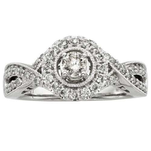 **EXCLUSIVE DIAMONDS [R43095]** HIGH QUALITY [1.00ct] DIAMOND RING [4.710g] WHITE GOLD - BUY SAFE