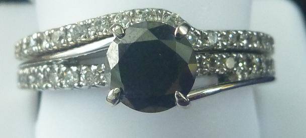 **IGI INSPECTED [R40189]** BRIDAL TWINSET [1.320ct] DIAMOND RINGS [5.597g] WHITE GOLD - BUY SAFE