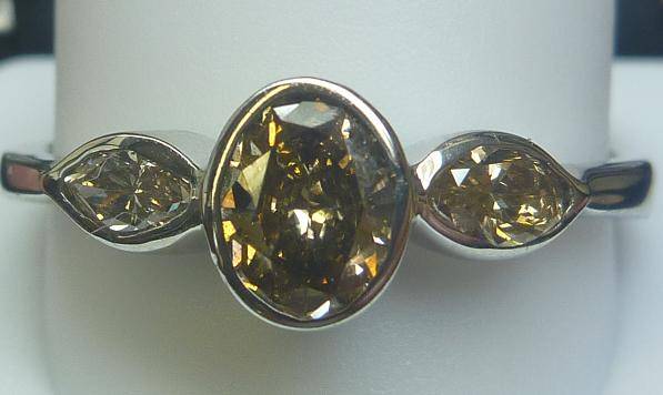 **TRILOGY DESIGN [R36682]** OVAL / MARQUISE CUT [0.810ct] DIAMOND RING [WHITE GOLD] - BUY SAFE