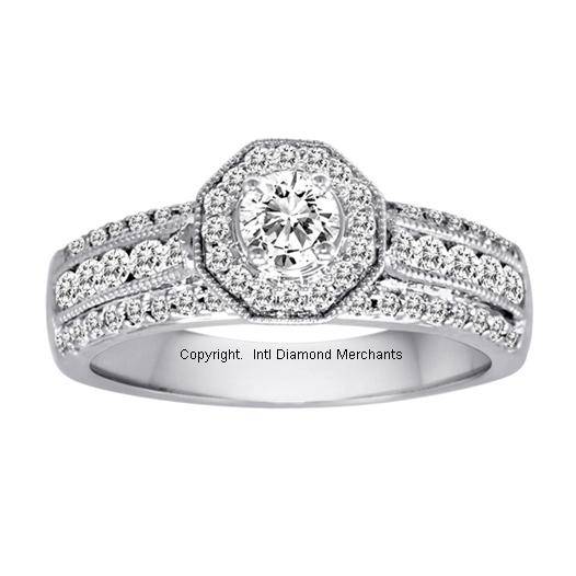 **WOW [R47857]** HIGH QUALITY [1.050ct] DIAMOND RING [4.691g] WHITE GOLD - BUY SAFE