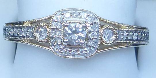 **UNBEATABLE VALUE [R26412]** HIGH QUALITY [0.400ct] DIAMOND RING [2.899g] YELLOW GOLD - BUY SAFE