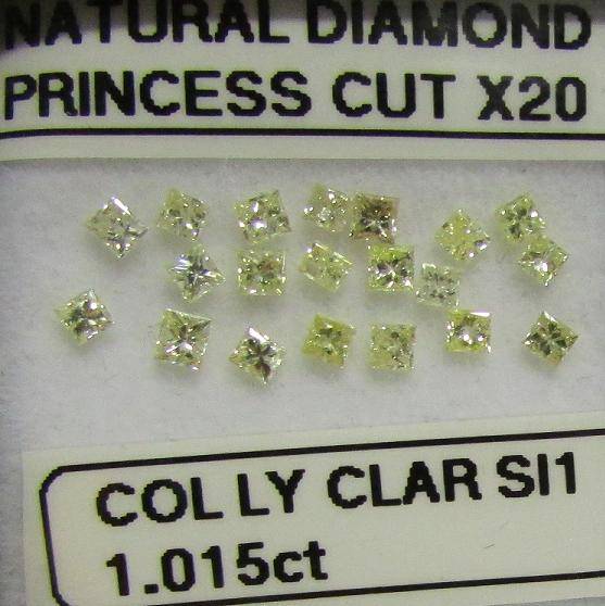 **GORGEOUS DIAMONDS** SPARKLING [1.015ct] PRINCESS CUT [SI1 CLARITY] DIAMOND FROM R1 - BUY SAFE