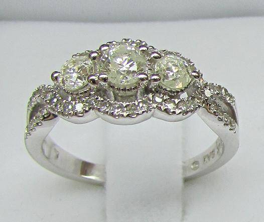 **WOW [R47857]** STUNNING [1.00ct] DIAMOND RING [4.010g] WHITE GOLD - BUY SAFE