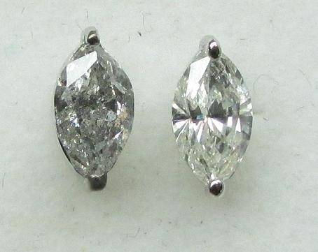 **BEAUTIFUL [R40285]** SPARKLING MARQUISE [1.090ct] DIAMONDS [WHITE GOLD] - BUY SAFE