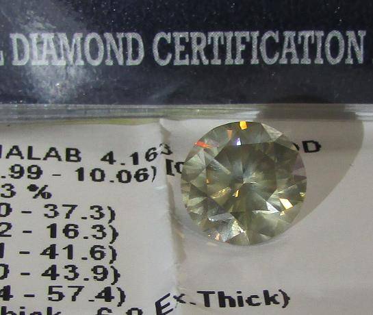 **CERTIFIED** WOW CELEB SIZE [4.163ct] ROUND CUT DIAMOND WITH [I1] CLARITY - BUY SAFE