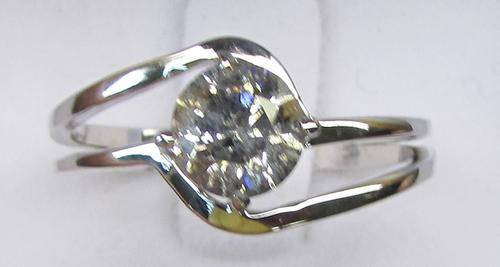 **BRILLIANT BUY [R39622]** OUR FAMOUS 1CT DIAMOND SOLITAIRE RING [1.080CT] WHITE GOLD - BUY SAFE