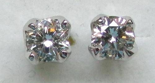 **DAZZLING [R28125]** DESIGNER SPARKLING [0.423ct] DIAMOND EARRINGS [WHITE GOLD] -  BUY SAFE