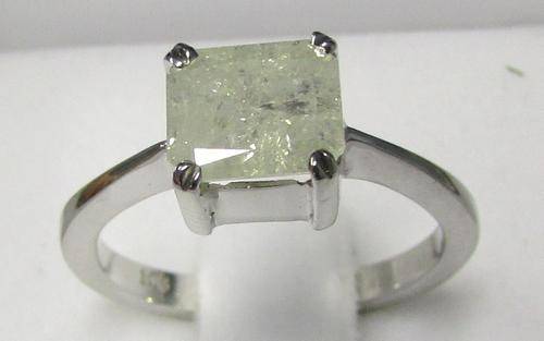 **BARGAIN BUY [R39622]** CLEARANCE [2.020ct] DEAL RADIANT CUT SOLITAIRE [WHITE GOLD] - BUY SAFE