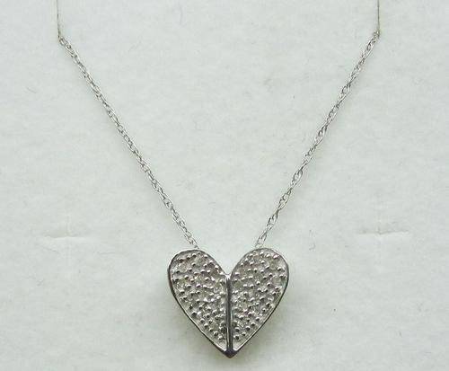 **VALENTINE SPECIAL [R20637]** DIAMOND PENDANT + CHAIN! [0.205ct] ROUND CUT [WHITE GOLD] - BUY SAFE