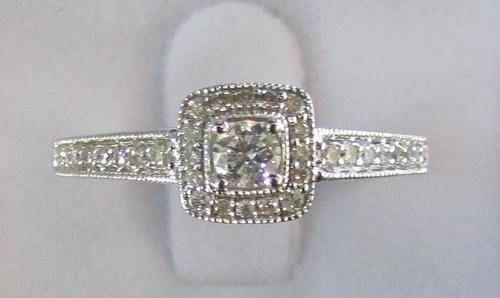 **SCINTILLATING [R34698]** EYE CLEAN [0.625ct] DIAMOND DESIGNER RING [2.507g] WHITE GOLD - BUY SAFE