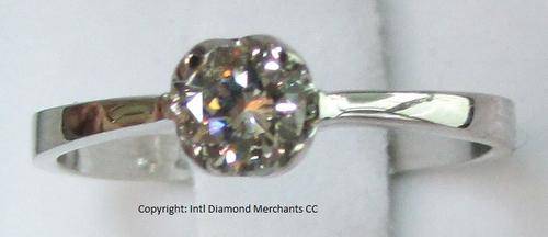 **4 CLAW [R22528]** ROUND CUT [0.295ct] SOLITAIRE [EYE CLEAN] DIAMOND RING [WHITE GOLD] - BUY SAFE