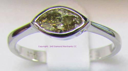 **DESIGNER [R26687]** MARQUISE CUT [0.500ct] DIAMOND [SI3] RING [WHITE GOLD] - BUY SAFE