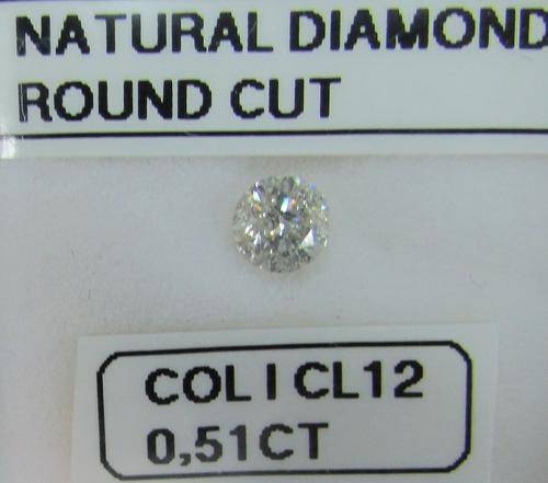 **NATURAL DIAMOND** 1/2ct DEAL [0.510ct] ROUND CUT [ COLOUR I ] DIAMOND STARTING AT R1 -BUY SAFE