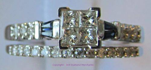 **ONCE-OFF GORGEOUS [R47563]** PRINCESS DIAMOND [0.806ct] TWINSET [4.528g] WHITE GOLD - BUY SAFE