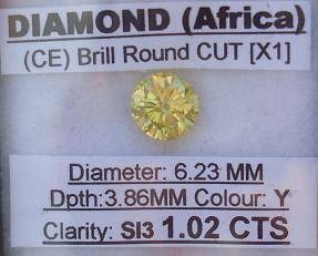 **HIGH QUALITY** EYE CLEAN [1.02CT] SPARKLY [SI3] ROUND CUT DIAMOND - R1 NO RESERVE**