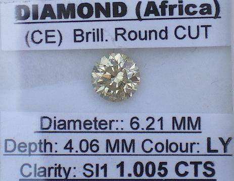 **VERY FIERY**  [1.005CT] STUNNING ROUND CUT [SI1] DIAMOND - BUY SAFE**