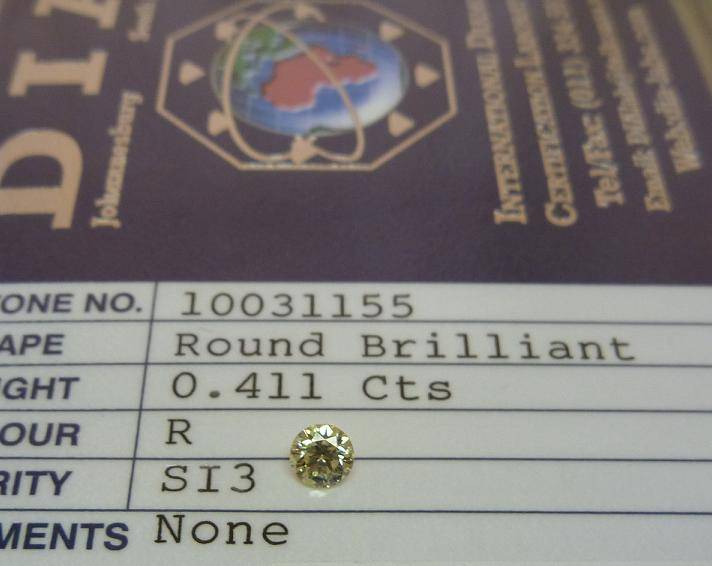 ** DIA CERTIFIED** EYE CLEAN  [0.411ct] NATURAL [ SI3 ] ROUND CUT DIAMOND [BUY SAFE]