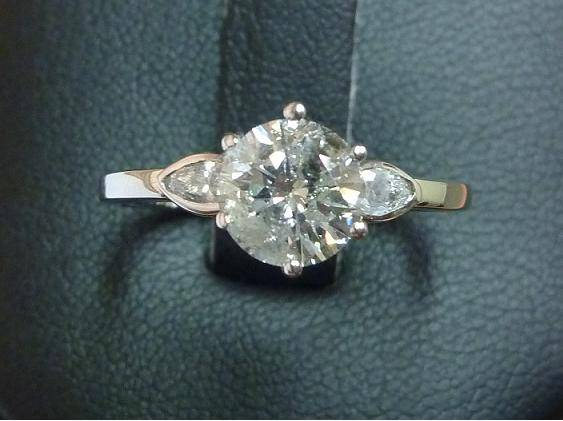 **GENUINE [1.200ct] ROUND CUT DIAMOND RING** SOLID [18KT] WHITE [2.223g] GOLD - BUY SAFE