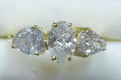 **MASSIVE [R102564]** GREAT VALUE [3.010ct] NATURAL DIAMOND RING [3.489g] 18KT YELLOW GOLD -BUY SAFE