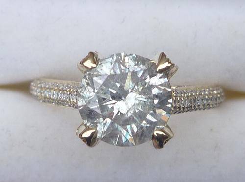 **HUGE [R71864]** STUNNING  [2.350ct] NATURAL DIAMOND RING [2.971g] YELLOW GOLD -BUY SAFE