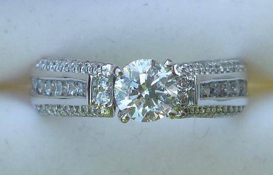 **SPARKLY [R55200]** HIGH QUALITY [1.06ct] DIAMOND RING [4.960g] SOLID WHITE GOLD - BUY SAFE