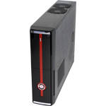 ISONIC ELEGANCE 101 SLIM ATX CHASSIS with 2 X 8cm Cooling Fan, Front usb & audio & 300W PSU, BLACK