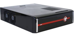 ISONIC ELEGANCE 101 SLIM ATX CHASSIS with 2 X 8cm Cooling Fan, W/O PSU, BLACK