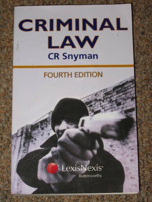 CRIMINAL LAW: FOURTH EDITION - SNYMAN