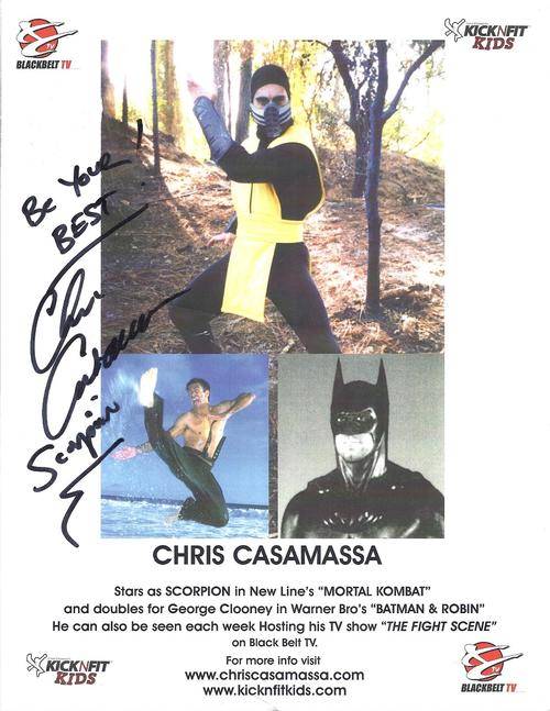 *SIGNED* CHRIS CASAMASSA AUTOGRAPHED A4 POSTER