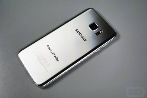Samsung Galaxy S7 Edge - silver titanium