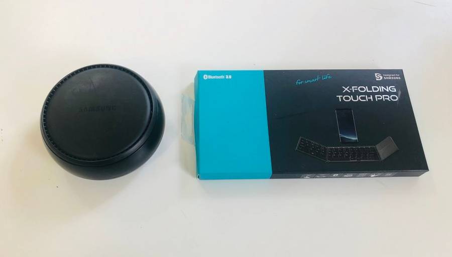 SAMSUNG DEX STATION WITH BLUETOOTH X-FOLDING KEYBOARD,