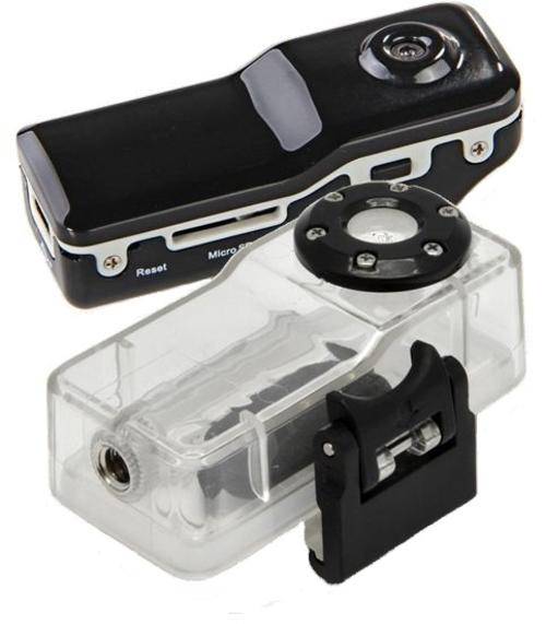 IN STOCK - surveillance / spy / sport WATERPROOF MD80 MINI CAMERA 720 X 480 PIXELS. VIDEO + AUDIO.