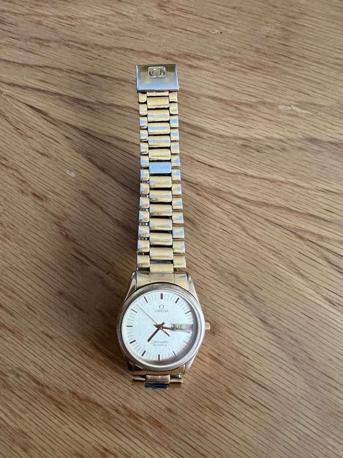 Omega Seamaster Calendar Day Date Gold 1437 Vintage Watch