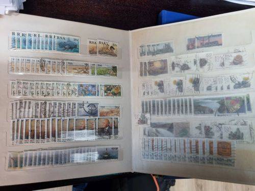 RSA - 2 Stock Albums with used RSA stamps