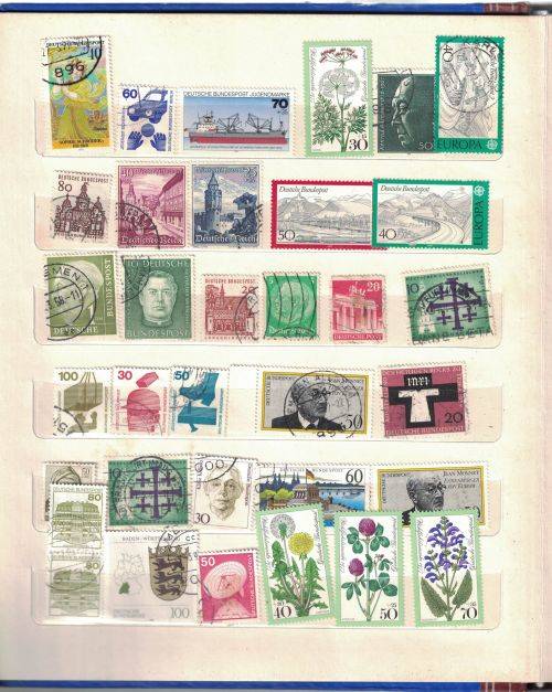 Stock Album with used older Germany and Austria