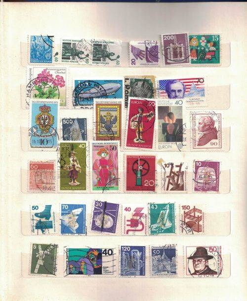 Stock Album with used older Germany and Austria