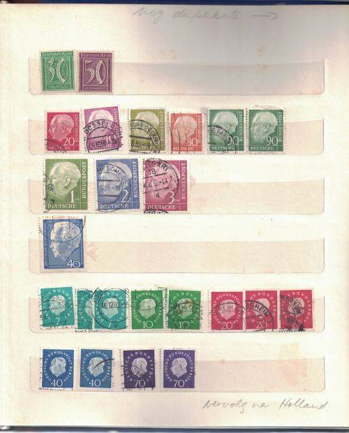 Stock Album with used older Germany and Austria