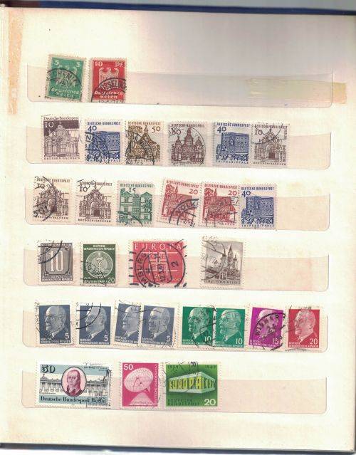 Stock Album with used older Germany and Austria