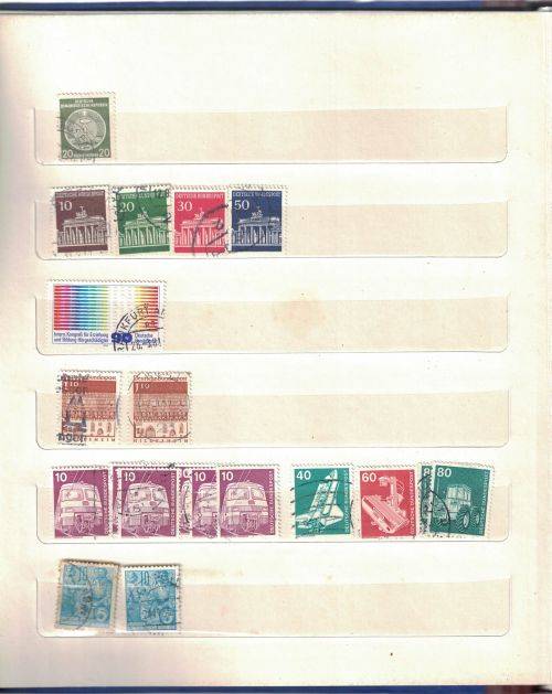 Stock Album with used older Germany and Austria