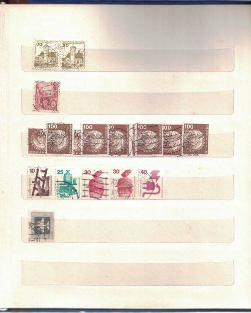 Stock Album with used older Germany and Austria