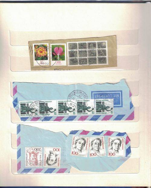 Stock Album with used older Germany and Austria