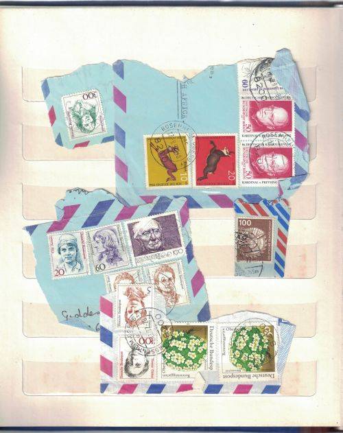 Stock Album with used older Germany and Austria