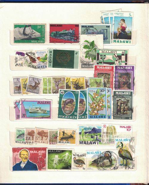 Stock Album with used  Rhodesia, Zambia, Malawi, Lesotho (a lot UMM), Swaziland and Kenya